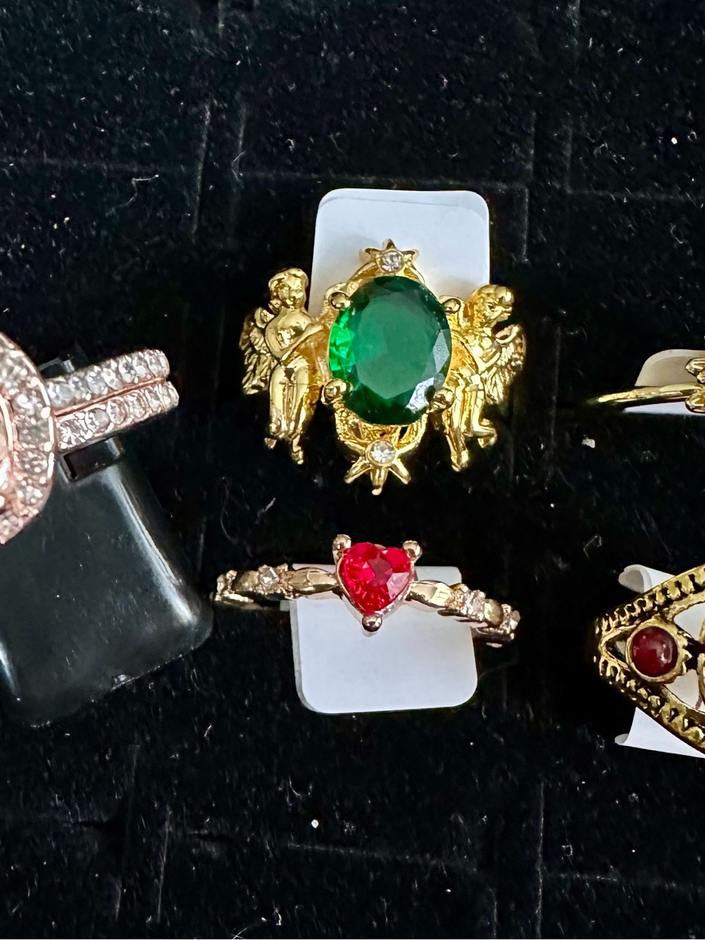 Collection of 8 rings, size 7